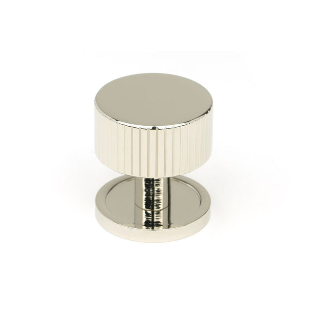 This is an image showing From The Anvil - Polished Nickel Judd Cabinet Knob - 32mm (Plain) available from T.H Wiggans Architectural Ironmongery in Kendal, quick delivery and discounted prices