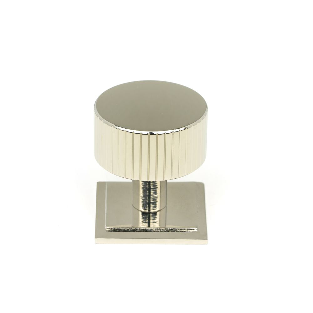 This is an image showing From The Anvil - Polished Nickel Judd Cabinet Knob - 32mm (Square) available from T.H Wiggans Architectural Ironmongery in Kendal, quick delivery and discounted prices