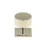 This is an image showing From The Anvil - Polished Nickel Judd Cabinet Knob - 32mm (Square) available from T.H Wiggans Architectural Ironmongery in Kendal, quick delivery and discounted prices