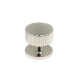 This is an image showing From The Anvil - Polished Nickel Judd Cabinet Knob - 38mm (Plain) available from T.H Wiggans Architectural Ironmongery in Kendal, quick delivery and discounted prices