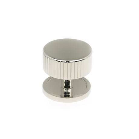 This is an image showing From The Anvil - Polished Nickel Judd Cabinet Knob - 38mm (Plain) available from T.H Wiggans Architectural Ironmongery in Kendal, quick delivery and discounted prices
