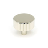This is an image showing From The Anvil - Polished Nickel Judd Cabinet Knob - 38mm (No rose) available from T.H Wiggans Architectural Ironmongery in Kendal, quick delivery and discounted prices