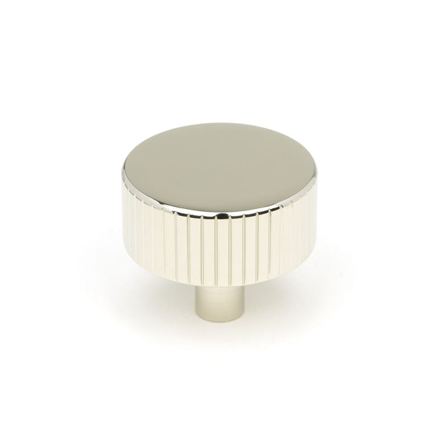This is an image showing From The Anvil - Polished Nickel Judd Cabinet Knob - 38mm (No rose) available from T.H Wiggans Architectural Ironmongery in Kendal, quick delivery and discounted prices
