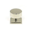 This is an image showing From The Anvil - Polished Nickel Judd Cabinet Knob - 38mm (Square) available from T.H Wiggans Architectural Ironmongery in Kendal, quick delivery and discounted prices