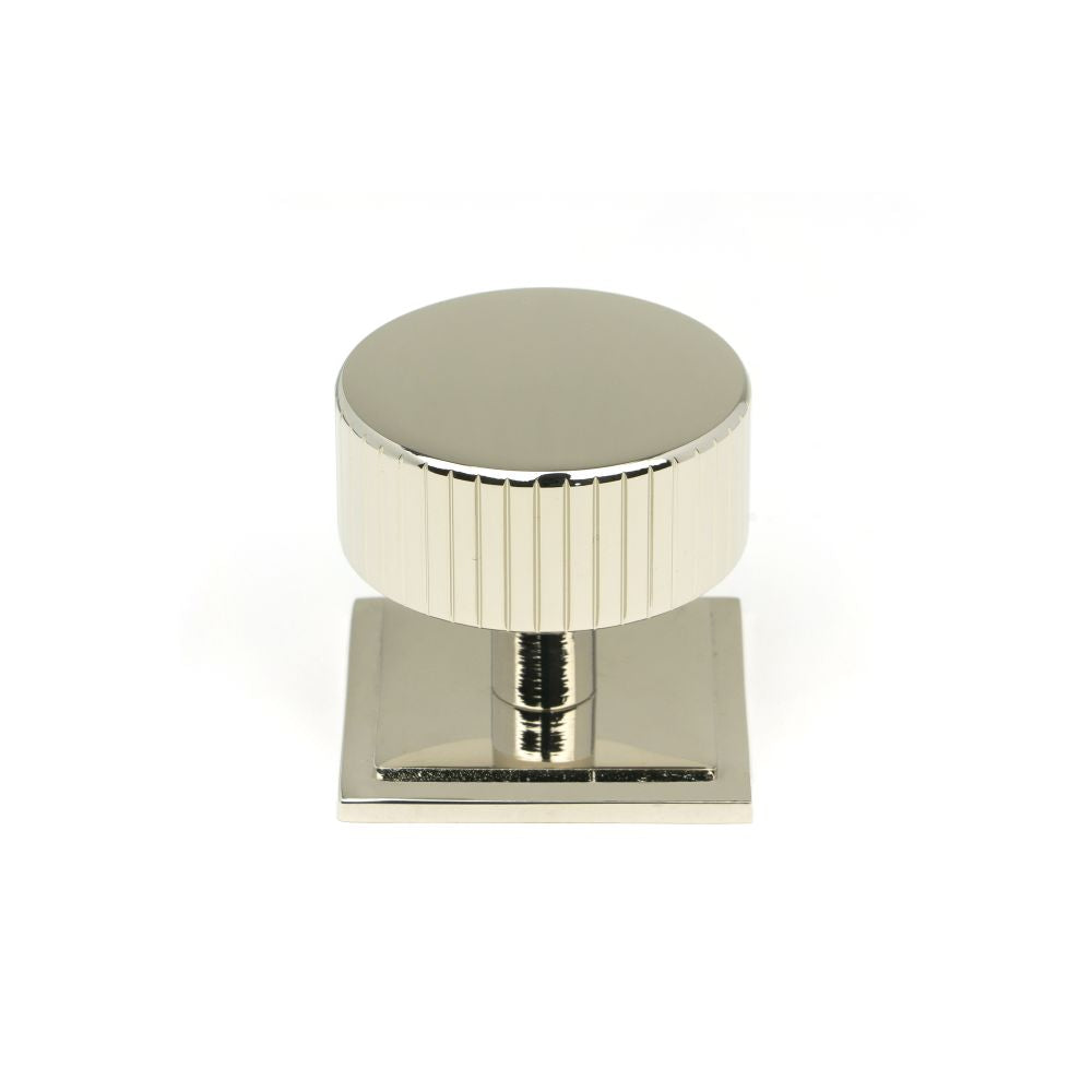 This is an image showing From The Anvil - Polished Nickel Judd Cabinet Knob - 38mm (Square) available from T.H Wiggans Architectural Ironmongery in Kendal, quick delivery and discounted prices