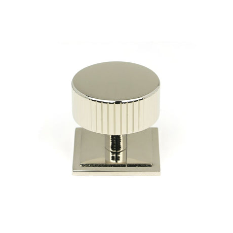 This is an image showing From The Anvil - Polished Nickel Judd Cabinet Knob - 38mm (Square) available from T.H Wiggans Architectural Ironmongery in Kendal, quick delivery and discounted prices