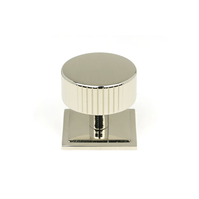 This is an image showing From The Anvil - Polished Nickel Judd Cabinet Knob - 38mm (Square) available from T.H Wiggans Architectural Ironmongery in Kendal, quick delivery and discounted prices