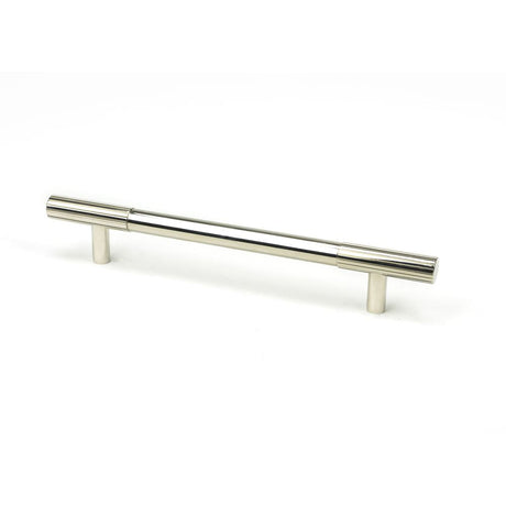 This is an image showing From The Anvil - Polished Nickel Judd Pull Handle - Medium available from T.H Wiggans Architectural Ironmongery in Kendal, quick delivery and discounted prices