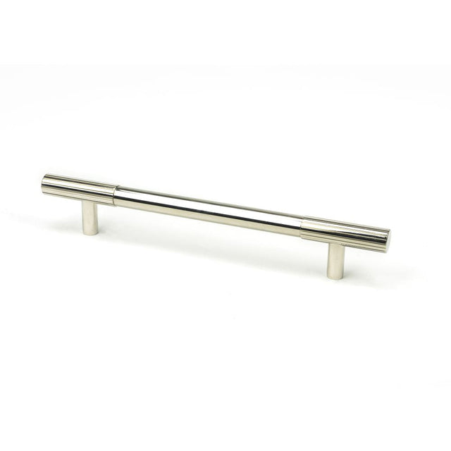 This is an image showing From The Anvil - Polished Nickel Judd Pull Handle - Medium available from T.H Wiggans Architectural Ironmongery in Kendal, quick delivery and discounted prices