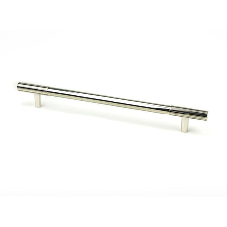 This is an image showing From The Anvil - Polished Nickel Judd Pull Handle - Large available from T.H Wiggans Architectural Ironmongery in Kendal, quick delivery and discounted prices