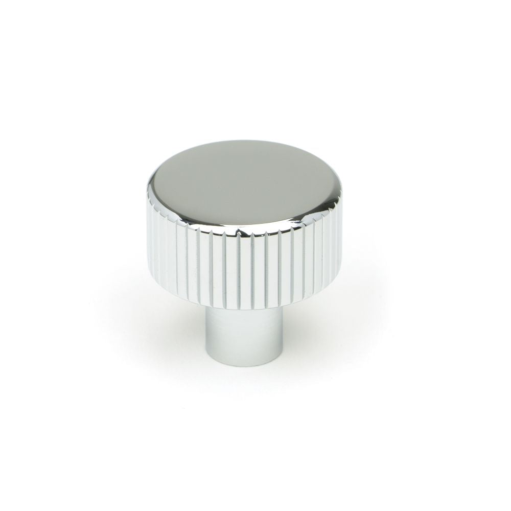 This is an image showing From The Anvil - Polished Chrome Judd Cabinet Knob - 25mm (No rose) available from T.H Wiggans Architectural Ironmongery in Kendal, quick delivery and discounted prices