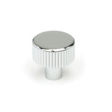 This is an image showing From The Anvil - Polished Chrome Judd Cabinet Knob - 25mm (No rose) available from T.H Wiggans Architectural Ironmongery in Kendal, quick delivery and discounted prices