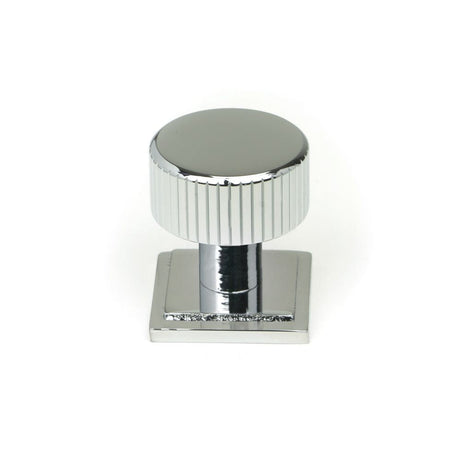 This is an image showing From The Anvil - Polished Chrome Judd Cabinet Knob - 25mm (Square) available from T.H Wiggans Architectural Ironmongery in Kendal, quick delivery and discounted prices