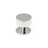 This is an image showing From The Anvil - Polished Chrome Judd Cabinet Knob - 32mm (Plain) available from T.H Wiggans Architectural Ironmongery in Kendal, quick delivery and discounted prices