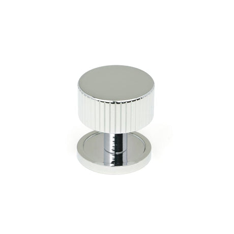 This is an image showing From The Anvil - Polished Chrome Judd Cabinet Knob - 32mm (Plain) available from T.H Wiggans Architectural Ironmongery in Kendal, quick delivery and discounted prices