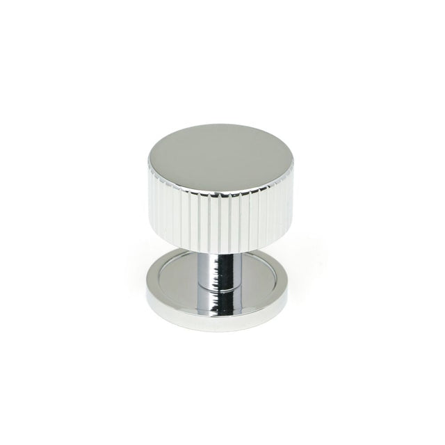 This is an image showing From The Anvil - Polished Chrome Judd Cabinet Knob - 32mm (Plain) available from T.H Wiggans Architectural Ironmongery in Kendal, quick delivery and discounted prices
