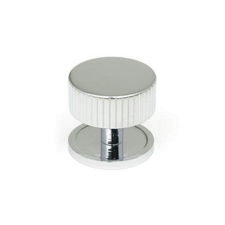 This is an image showing From The Anvil - Polished Chrome Judd Cabinet Knob - 38mm (Plain) available from T.H Wiggans Architectural Ironmongery in Kendal, quick delivery and discounted prices