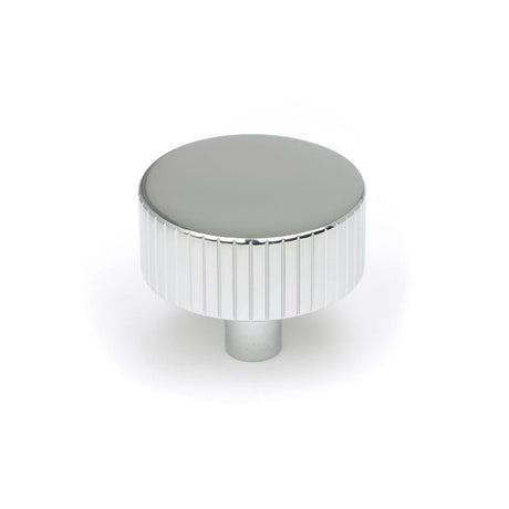 This is an image showing From The Anvil - Polished Chrome Judd Cabinet Knob - 38mm (No rose) available from T.H Wiggans Architectural Ironmongery in Kendal, quick delivery and discounted prices