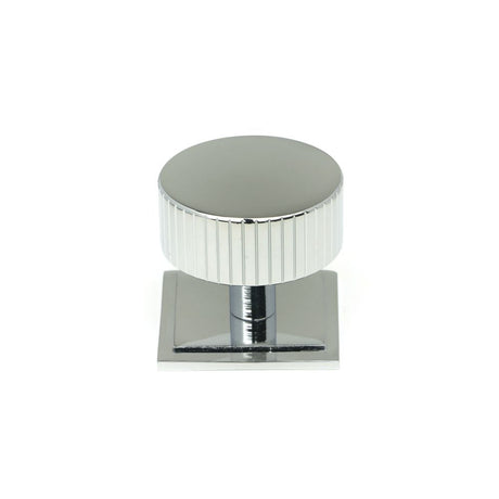 This is an image showing From The Anvil - Polished Chrome Judd Cabinet Knob - 38mm (Square) available from T.H Wiggans Architectural Ironmongery in Kendal, quick delivery and discounted prices
