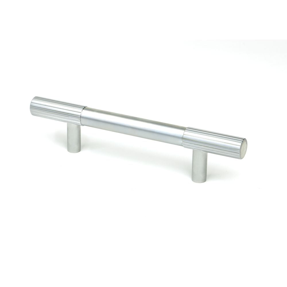 This is an image showing From The Anvil - Satin Chrome Judd Pull Handle - Small available from T.H Wiggans Architectural Ironmongery in Kendal, quick delivery and discounted prices