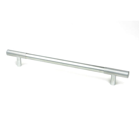 This is an image showing From The Anvil - Satin Chrome Judd Pull Handle - Large available from T.H Wiggans Architectural Ironmongery in Kendal, quick delivery and discounted prices