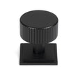 This is an image showing From The Anvil - Matt Black Judd Cabinet Knob - 32mm (Square) available from T.H Wiggans Architectural Ironmongery in Kendal, quick delivery and discounted prices