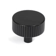 This is an image showing From The Anvil - Matt Black Judd Cabinet Knob - 38mm (No rose) available from T.H Wiggans Architectural Ironmongery in Kendal, quick delivery and discounted prices