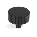 This is an image showing From The Anvil - Matt Black Judd Cabinet Knob - 38mm (No rose) available from T.H Wiggans Architectural Ironmongery in Kendal, quick delivery and discounted prices