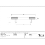 This is an image showing From The Anvil - Matt Black Judd Pull Handle - Small available from trade door handles, quick delivery and discounted prices
