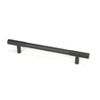 This is an image showing From The Anvil - Matt Black Judd Pull Handle - Medium available from T.H Wiggans Architectural Ironmongery in Kendal, quick delivery and discounted prices