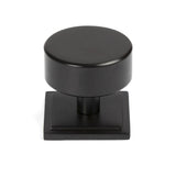This is an image showing From The Anvil - Aged Bronze Kelso Cabinet Knob - 38mm (Square) available from T.H Wiggans Architectural Ironmongery in Kendal, quick delivery and discounted prices