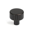 This is an image showing From The Anvil - Aged Bronze Judd Cabinet Knob - 25mm (No rose) available from T.H Wiggans Architectural Ironmongery in Kendal, quick delivery and discounted prices