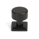 This is an image showing From The Anvil - Aged Bronze Judd Cabinet Knob - 25mm (Square) available from T.H Wiggans Architectural Ironmongery in Kendal, quick delivery and discounted prices