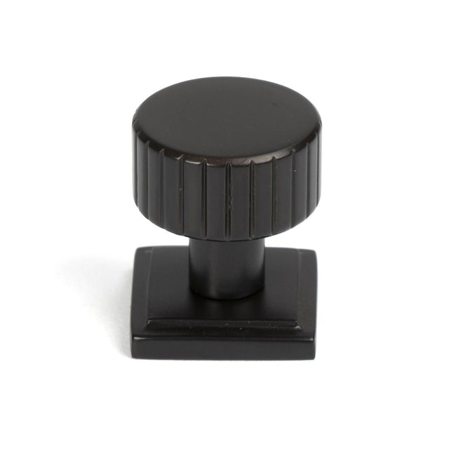 This is an image showing From The Anvil - Aged Bronze Judd Cabinet Knob - 25mm (Square) available from T.H Wiggans Architectural Ironmongery in Kendal, quick delivery and discounted prices