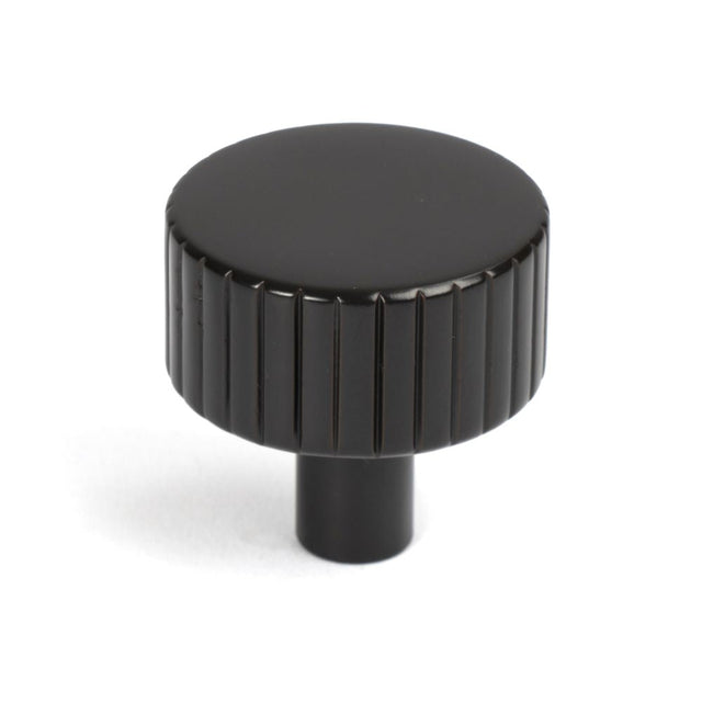 This is an image showing From The Anvil - Aged Bronze Judd Cabinet Knob - 32mm (No rose) available from T.H Wiggans Architectural Ironmongery in Kendal, quick delivery and discounted prices