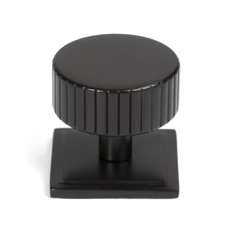 This is an image showing From The Anvil - Aged Bronze Judd Cabinet Knob - 38mm (Square) available from T.H Wiggans Architectural Ironmongery in Kendal, quick delivery and discounted prices