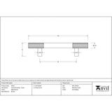 This is an image showing From The Anvil - Aged Bronze Judd Pull Handle - Small available from trade door handles, quick delivery and discounted prices