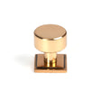 This is an image showing From The Anvil - Polished Bronze Kelso Cabinet Knob - 25mm (Square) available from T.H Wiggans Architectural Ironmongery in Kendal, quick delivery and discounted prices