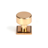 This is an image showing From The Anvil - Polished Bronze Kelso Cabinet Knob - 25mm (Square) available from T.H Wiggans Architectural Ironmongery in Kendal, quick delivery and discounted prices