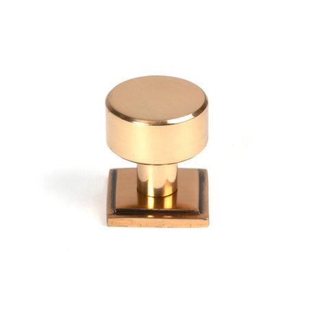 This is an image showing From The Anvil - Polished Bronze Kelso Cabinet Knob - 25mm (Square) available from T.H Wiggans Architectural Ironmongery in Kendal, quick delivery and discounted prices