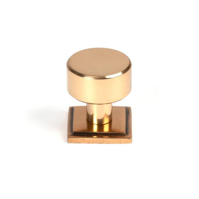 This is an image showing From The Anvil - Polished Bronze Kelso Cabinet Knob - 25mm (Square) available from T.H Wiggans Architectural Ironmongery in Kendal, quick delivery and discounted prices