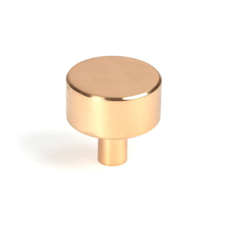 This is an image showing From The Anvil - Polished Bronze Kelso Cabinet Knob - 32mm (No rose) available from T.H Wiggans Architectural Ironmongery in Kendal, quick delivery and discounted prices