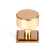 This is an image showing From The Anvil - Polished Bronze Kelso Cabinet Knob - 32mm (Square) available from T.H Wiggans Architectural Ironmongery in Kendal, quick delivery and discounted prices