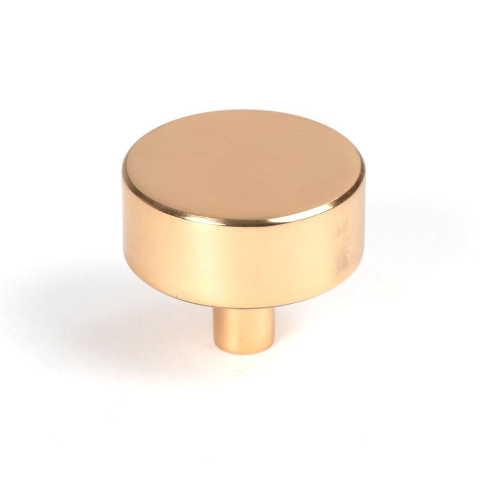This is an image showing From The Anvil - Polished Bronze Kelso Cabinet Knob - 38mm (No rose) available from T.H Wiggans Architectural Ironmongery in Kendal, quick delivery and discounted prices