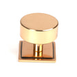 This is an image showing From The Anvil - Polished Bronze Kelso Cabinet Knob - 38mm (Square) available from T.H Wiggans Architectural Ironmongery in Kendal, quick delivery and discounted prices