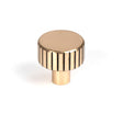 This is an image showing From The Anvil - Polished Bronze Judd Cabinet Knob - 25mm (No rose) available from T.H Wiggans Architectural Ironmongery in Kendal, quick delivery and discounted prices