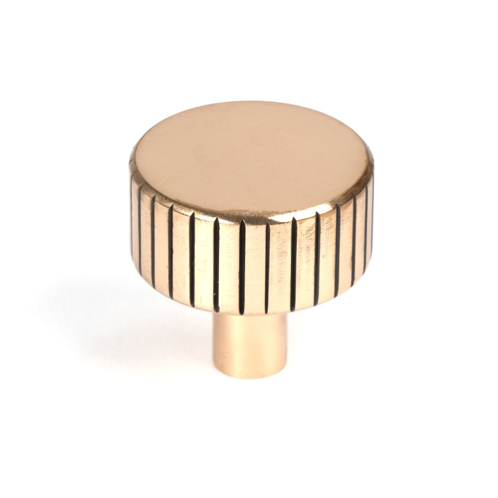 This is an image showing From The Anvil - Polished Bronze Judd Cabinet Knob - 32mm (No rose) available from T.H Wiggans Architectural Ironmongery in Kendal, quick delivery and discounted prices