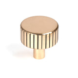 This is an image showing From The Anvil - Polished Bronze Judd Cabinet Knob - 32mm (No rose) available from T.H Wiggans Architectural Ironmongery in Kendal, quick delivery and discounted prices