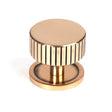 This is an image showing From The Anvil - Polished Bronze Judd Cabinet Knob - 38mm (Plain) available from T.H Wiggans Architectural Ironmongery in Kendal, quick delivery and discounted prices