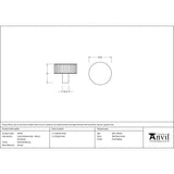 This is an image showing From The Anvil - Polished Bronze Judd Cabinet Knob - 38mm (No rose) available from trade door handles, quick delivery and discounted prices